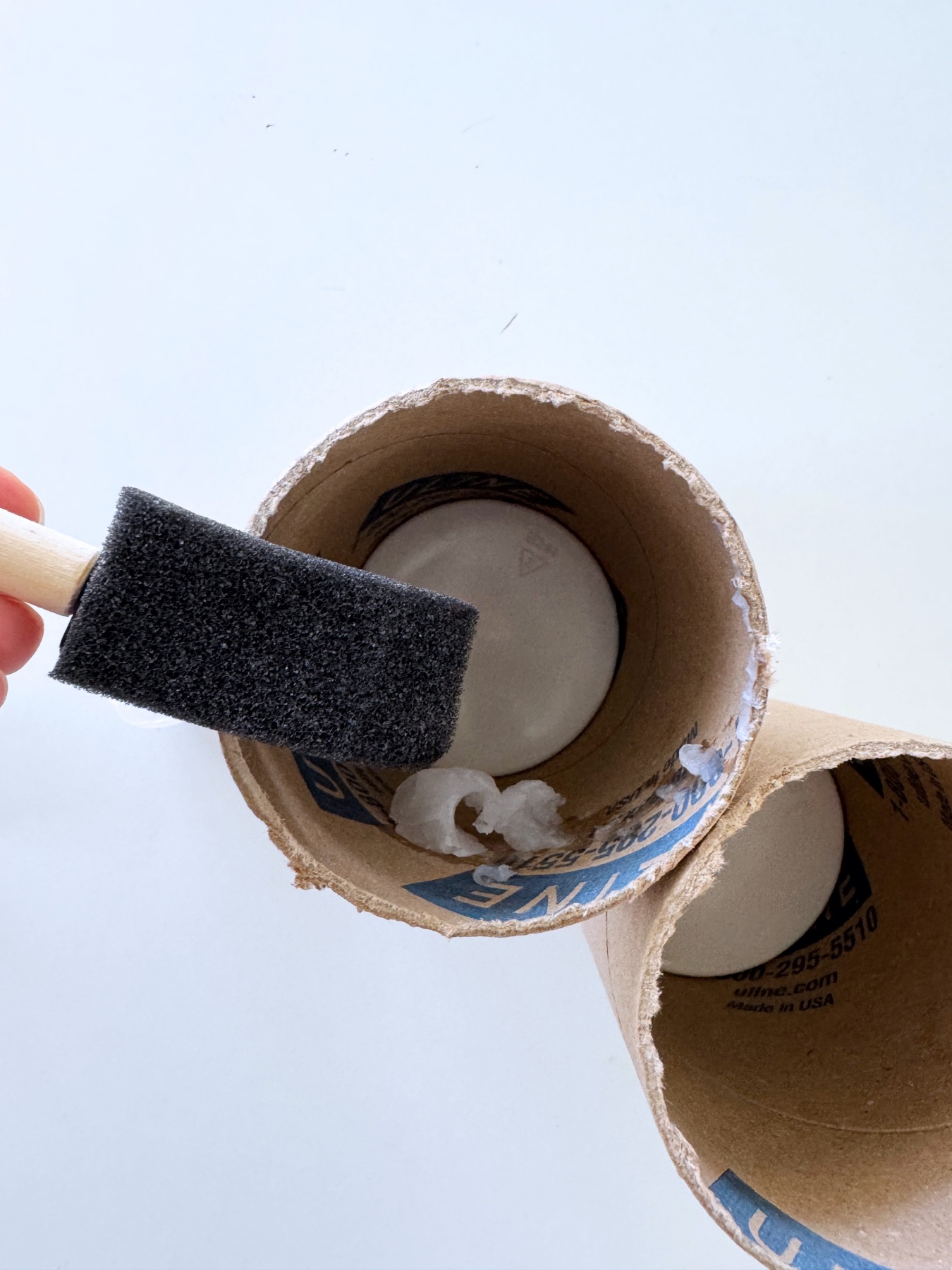 add oil or vaseline to coat the inside of the mold web
