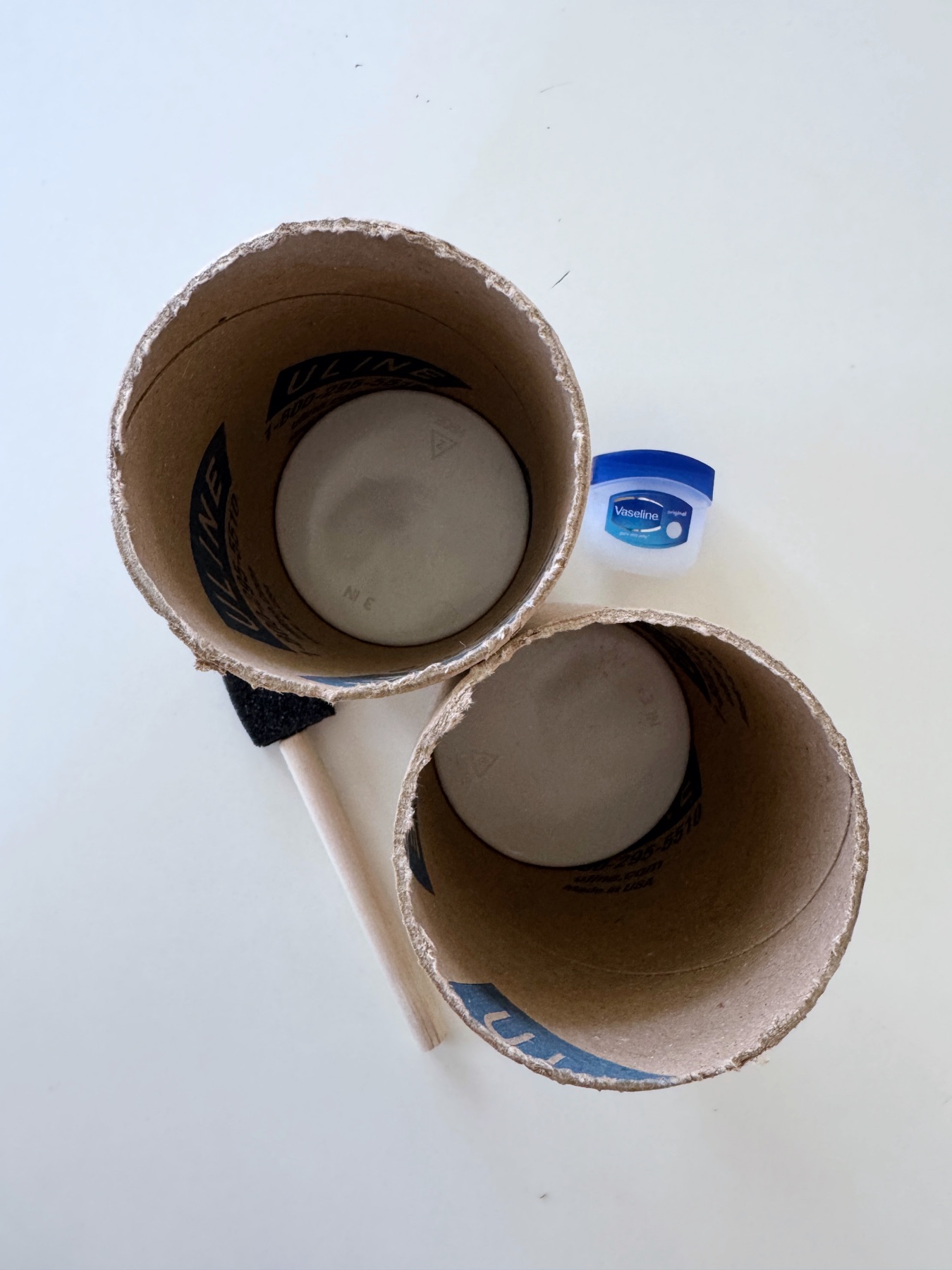 mailing tube concrete candle mold web