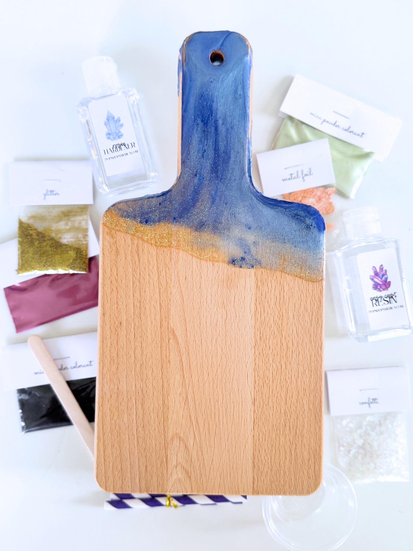 finished diy resin cutting board pop shop america web