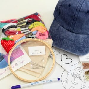 Alternative view of DIY Kit, Embroidered Baseball Cap Making Kit