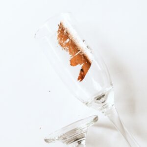 gilded glass barware craft supply kit