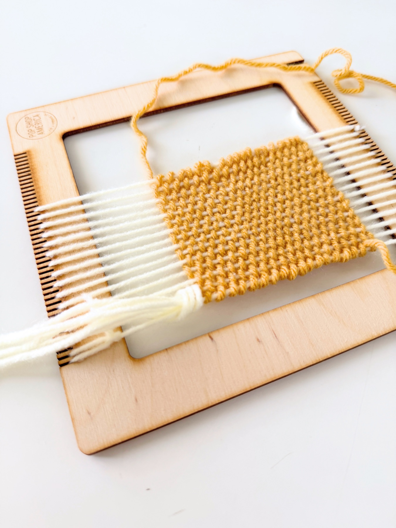 finishing a rya weave web