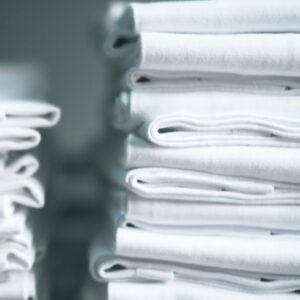Alternative view of White Cotton Napkins, Dinner Napkins 20 x 20