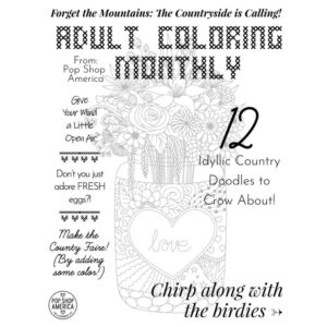 Alternative view of Country Doodle Adult Coloring Book