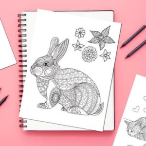 Pets Parade Adult Coloring Book