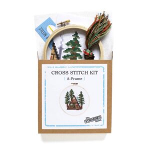 Alternative view of DIY Kit, A Frame Forest Camping Cross Stitch Kit