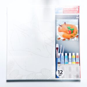 DIY Kit, Holiday Fox Paint by Numbers Kit