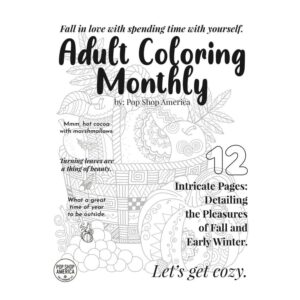 Alternative view of Fall in Love with Fall Adult Coloring Book