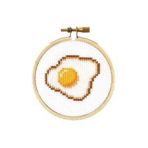 DIY Kit, Fried Egg Cross Stitch Kit