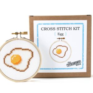 Alternative view of DIY Kit, Fried Egg Cross Stitch Kit