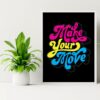 Neon Lights Adult Coloring Book