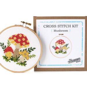 Alternative view of DIY Kit, Mushroom Cross Stitch Kit