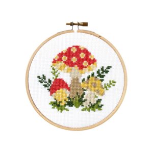 DIY Kit, Mushroom Cross Stitch Kit