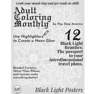 Alternative view of Neon Lights Adult Coloring Book