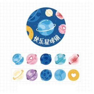 Planets in the Solar System Washi Tape Stickers