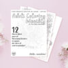 Spring Garden Adult Coloring Book
