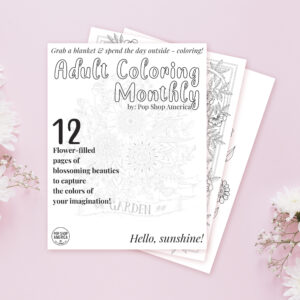 Spring Garden Adult Coloring Book