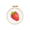 DIY Kit, Strawberry Cross Stitch Kit for Beginners