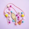 DIY Kit, Beaded Ice Cream Necklace Making Kit
